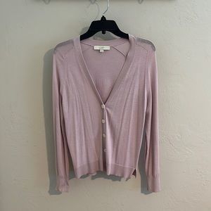 Feminine Loft cardigan in Light lavender